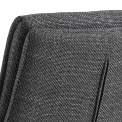 Giga Living Barkruk Donkergrijs Stof - Zithoogte 68-89cm - Tregoss - Set van 2