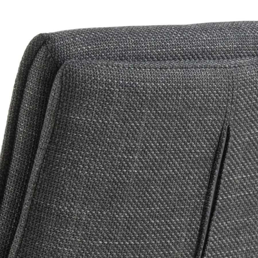 Giga Living Barkruk Donkergrijs Stof - Zithoogte 68-89cm - Tregoss - Set van 2