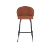 Giga Living Barkruk Oranje Stof - Zithoogte 75cm - 50x52x100cm - Joa - Set van 2