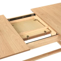 Beliani BARNES - Eettafel - Lichthout - 160/200 x 90 cm - MDF