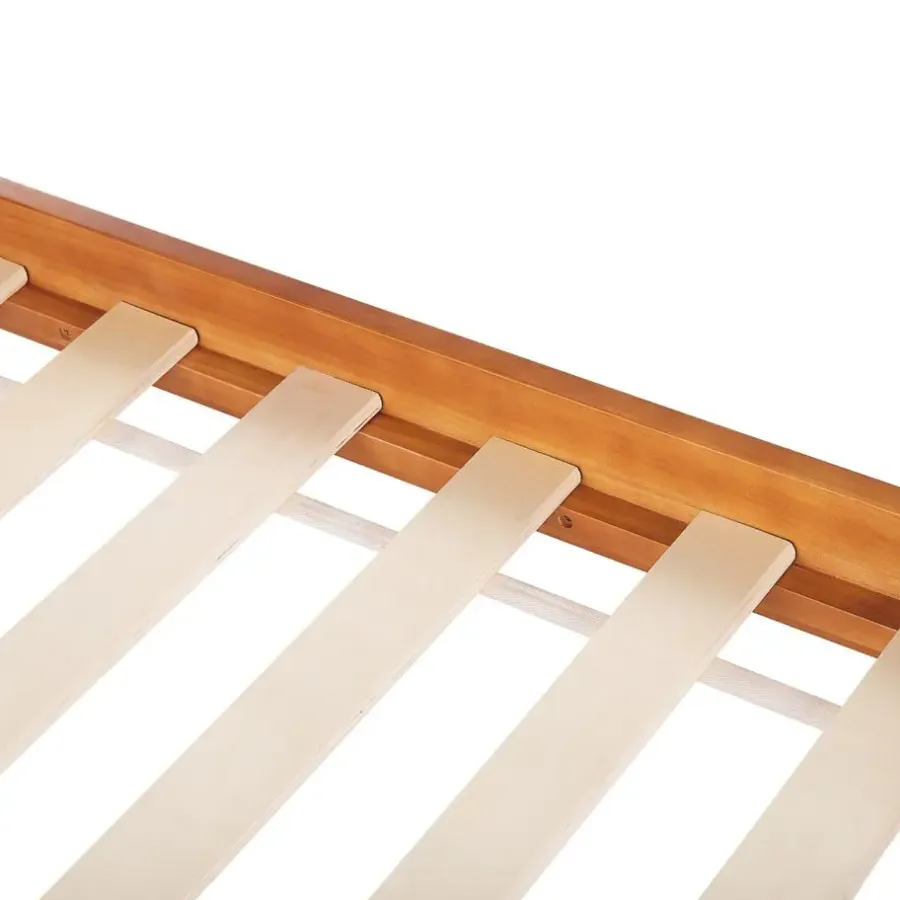 Beliani BARRET - Eenpersoonsbed - Lichte houtkleur - 90 x 200 cm - Dennenhout