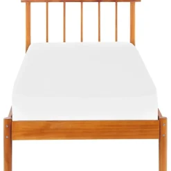 Beliani BARRET - Eenpersoonsbed - Lichte houtkleur - 90 x 200 cm - Dennenhout