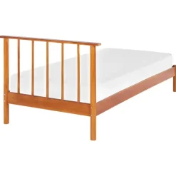 Beliani BARRET - Eenpersoonsbed - Lichte houtkleur - 90 x 200 cm - Dennenhout