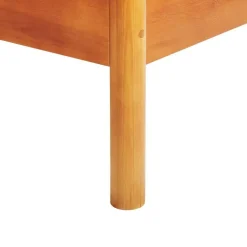 Beliani BARRET II - Tweepersoonsbed - Lichtbruin - 160 x 200 cm - Dennenhout