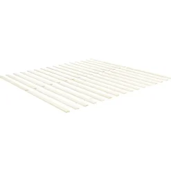 Beliani BARRET II - Tweepersoonsbed - Lichtbruin - 160 x 200 cm - Dennenhout