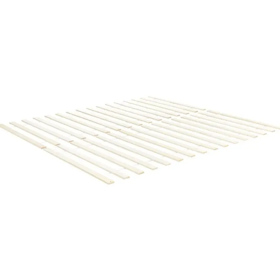 Beliani BARRET II - Tweepersoonsbed - Lichtbruin - 160 x 200 cm - Dennenhout