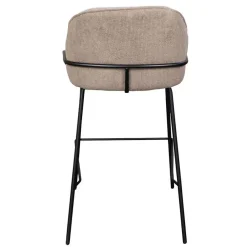 Barkrukken-Giga Meubel Barstoel Taupe - Zithoogte 65cm - Scandinavisch - Stoel Maxime - Set van 2