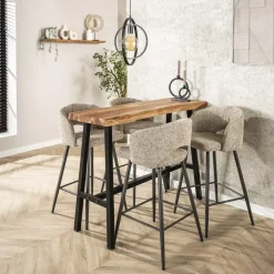 Bartafels-Giga Living Bartafel Acaciahout - 46x125x92cm - Tafel Live Edge