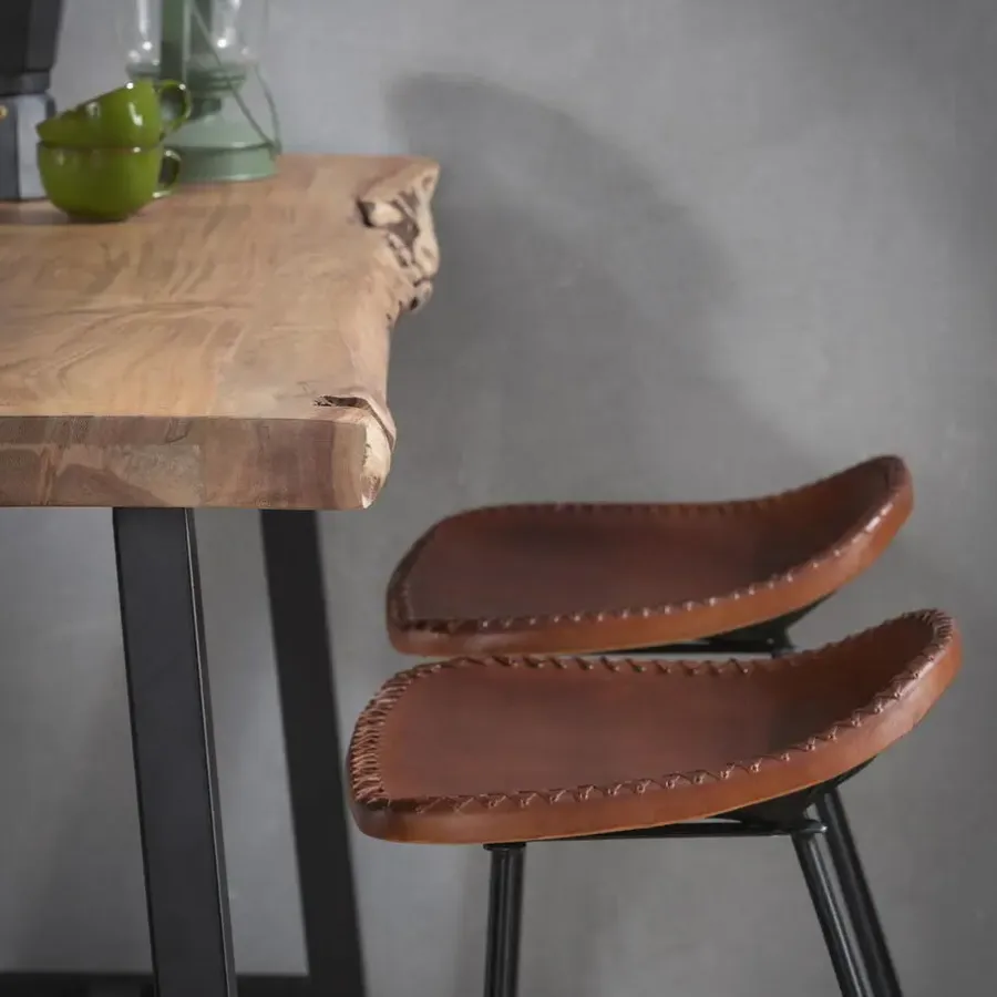Bartafels-Giga Living Bartafel Acaciahout - 46x125x92cm - Tafel Live Edge