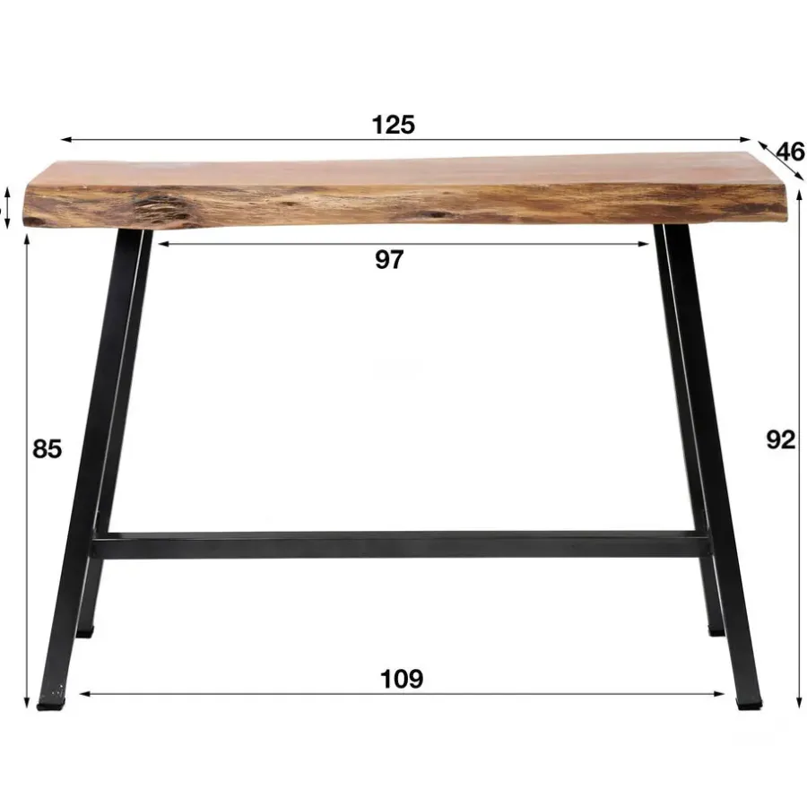 Bartafels-Giga Living Bartafel Acaciahout - 46x125x92cm - Tafel Live Edge
