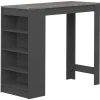 TemaHome Bartafel Aravis 115x50 met opbergruimte - zwart/beton