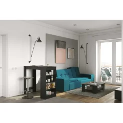 TemaHome Bartafel Aravis 115x50 met opbergruimte - zwart/beton