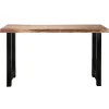Bartafels-Giga Living Bartafel Boomstam Acaciahout - Naturel - Rechthoek - 150cm