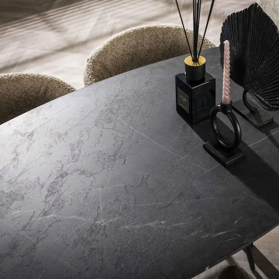 Giga Living Bartafel Keramieklook - 140x75x92cm - Deens Ovaal