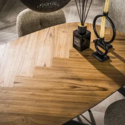Giga Living Bartafel Organisch - Naturel Gerecycled Teak - 140x80x92cm