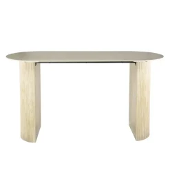 Bartafels-Giga Living Bartafel Ovaal - Keramiek Travertin - 178x70x92cm - Romano