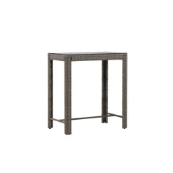 Fjôrd Bartafel Wicker - Grijs Glas - 100x60x110cm - Alo