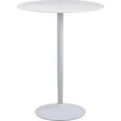 Giga Living Bartafel Wit Keramiek - Metaal - 80x80x105cm - Laurens