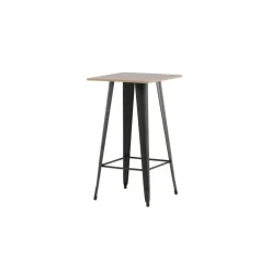 Fjôrd Bartafel Zwart Hout - 60x60x105cm - Tempe