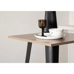 Fjôrd Bartafel Zwart Hout - 60x60x105cm - Tempe