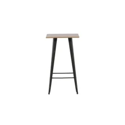 Fjôrd Bartafel Zwart Hout - 60x60x105cm - Tempe