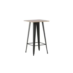 Fjôrd Bartafel Zwart Hout - 60x60x105cm - Tempe