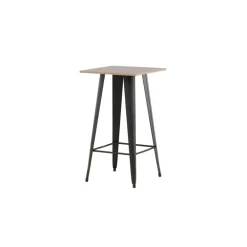 Fjôrd Bartafel Zwart Hout - 60x60x105cm - Tempe