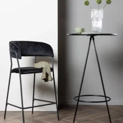 Bartafels-Fjôrd Bartafel Zwart Hout - 60x60x105cm - Bistro