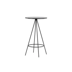 Bartafels-Fjôrd Bartafel Zwart Hout - 60x60x105cm - Bistro