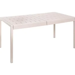 Tuintafels-Beliani BARTICA - Tuintafel - Beige - 154 x 84 cm - Synthetisch materiaal