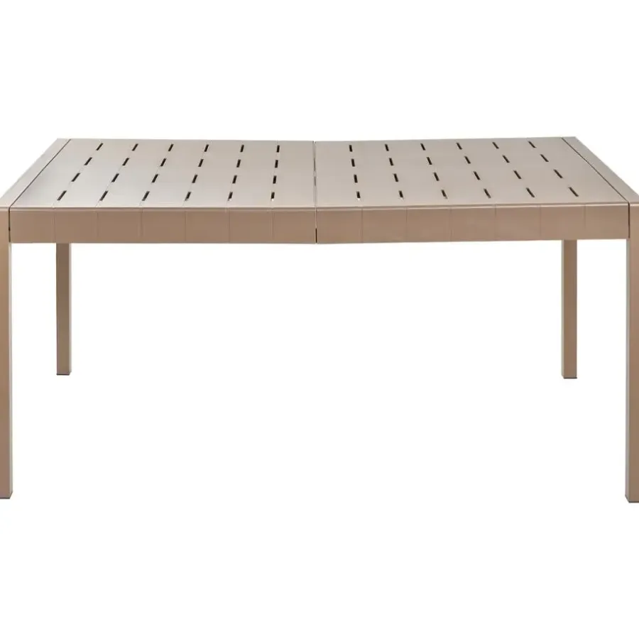 Tuintafels-Beliani BARTICA - Tuintafel - Bruin - 154 x 84 cm - Synthetisch materiaal