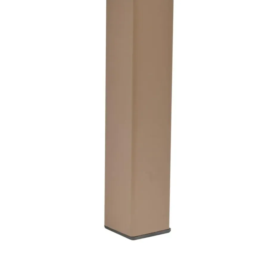 Tuintafels-Beliani BARTICA - Tuintafel - Bruin - 154 x 84 cm - Synthetisch materiaal