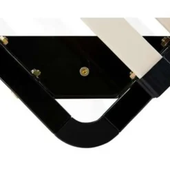 Beliani BASIC - Vrijstaande lattenbodem - Zwart - 90 x 200 cm - Staal