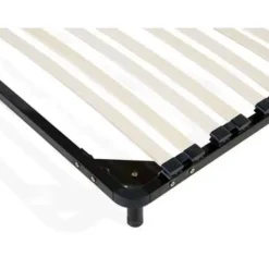 Lattenbodems-Beliani BASIC - Vrijstaande lattenbodem - Zwart - 160 x 200 cm - Staal