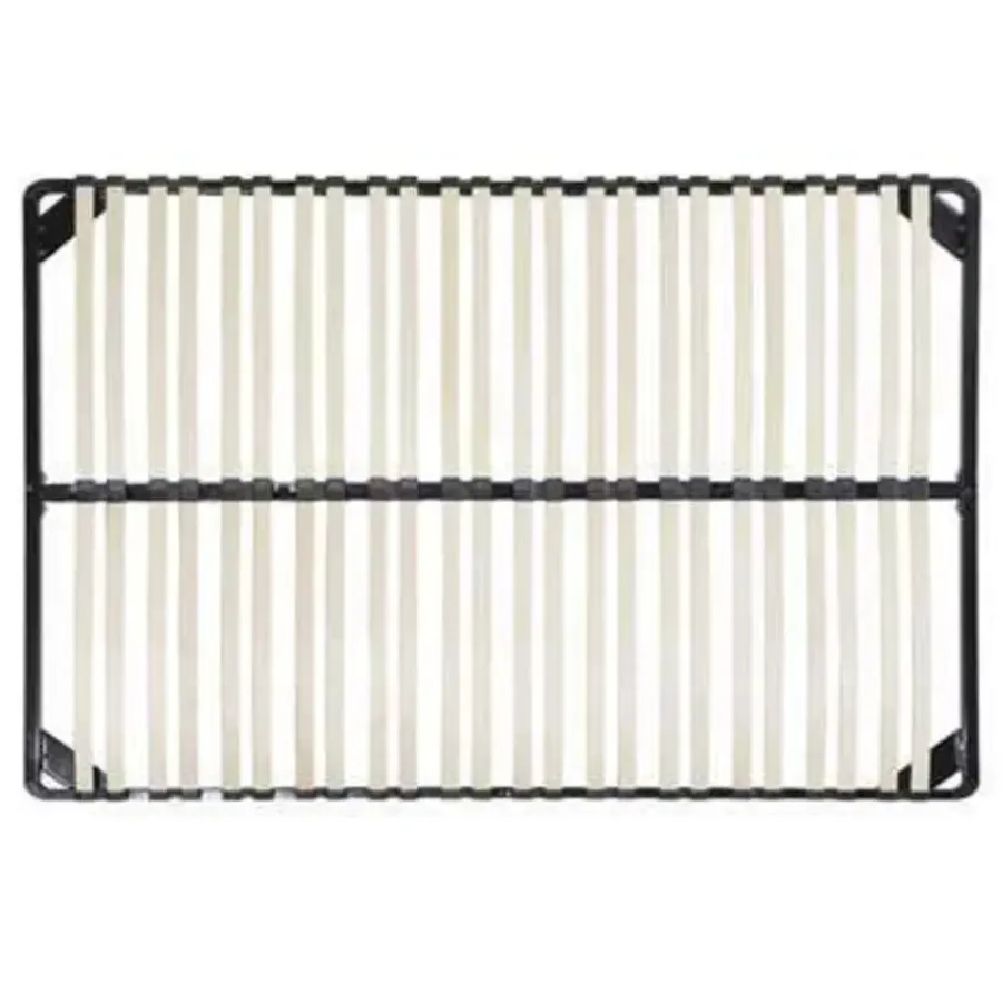 Lattenbodems-Beliani BASIC - Vrijstaande lattenbodem - Zwart - 140 x 200 cm - Staal