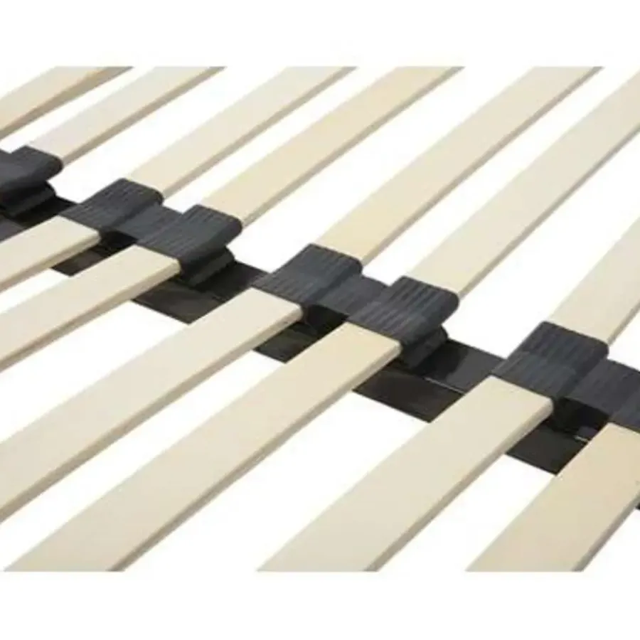 Lattenbodems-Beliani BASIC - Vrijstaande lattenbodem - Zwart - 140 x 200 cm - Staal