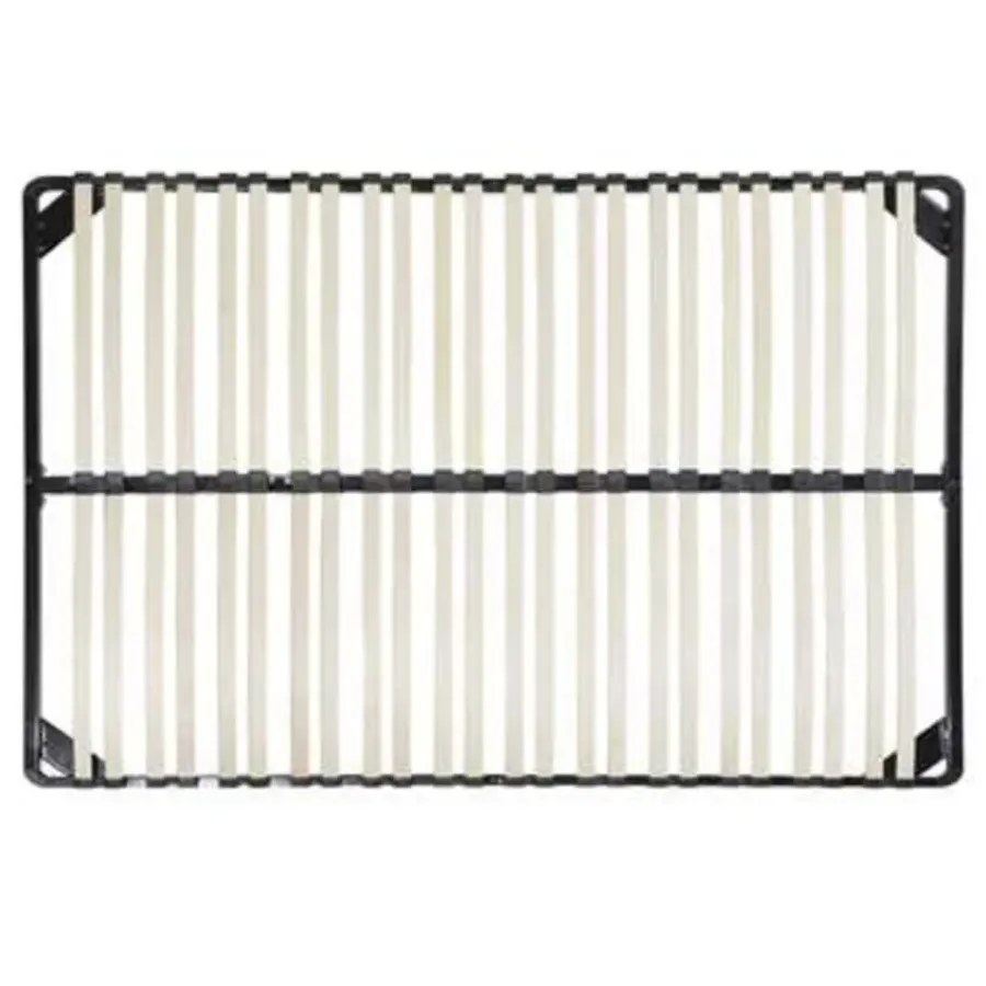 Lattenbodems-Beliani BASIC - Vrijstaande lattenbodem - Zwart - 140 x 200 cm - Staal