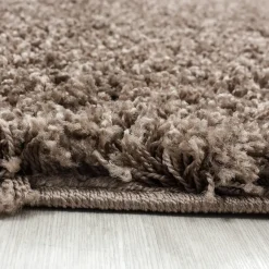Muratap Basic Rond Shaggy vloerkleed Caramel Hoogpolig - 200 CM ROND