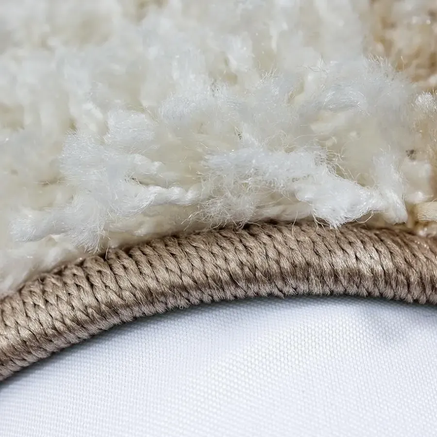 Hoogpolige Vloerkleden-Muratap Basic Shaggy Geblokt vloerkleed Bruin / Beige Hoogpolig - 200x290 CM