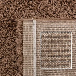 Vloerkleden|Hoogpolige Vloerkleden-Muratap Basic Shaggy vloerkleed Caramel Hoogpolig - 200x290 CM