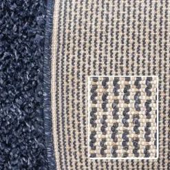 Hoogpolige Vloerkleden-Muratap Basic Shaggy vloerkleed Donker Blauw Hoogpolig - 140x200 CM