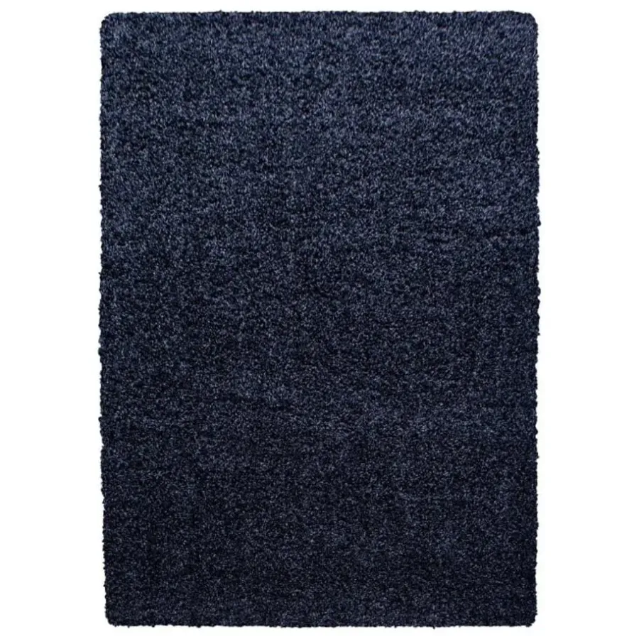 Muratap Basic Shaggy vloerkleed Donker Blauw Hoogpolig - 160x230 CM