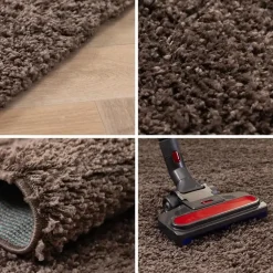 Muratap Basic Shaggy vloerkleed Taupe Hoogpolig - 120x170 CM