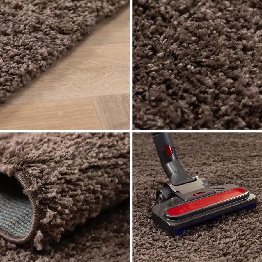 Muratap Basic Shaggy vloerkleed Taupe Hoogpolig - 120x170 CM