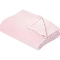 Plaids-Beliani BAYBURT - Deken - Roze - 200 x 220 cm - Polyester