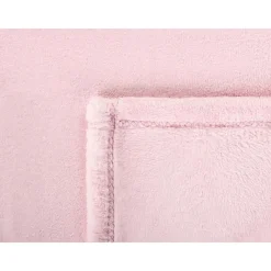 Plaids-Beliani BAYBURT - Deken - Roze - 200 x 220 cm - Polyester