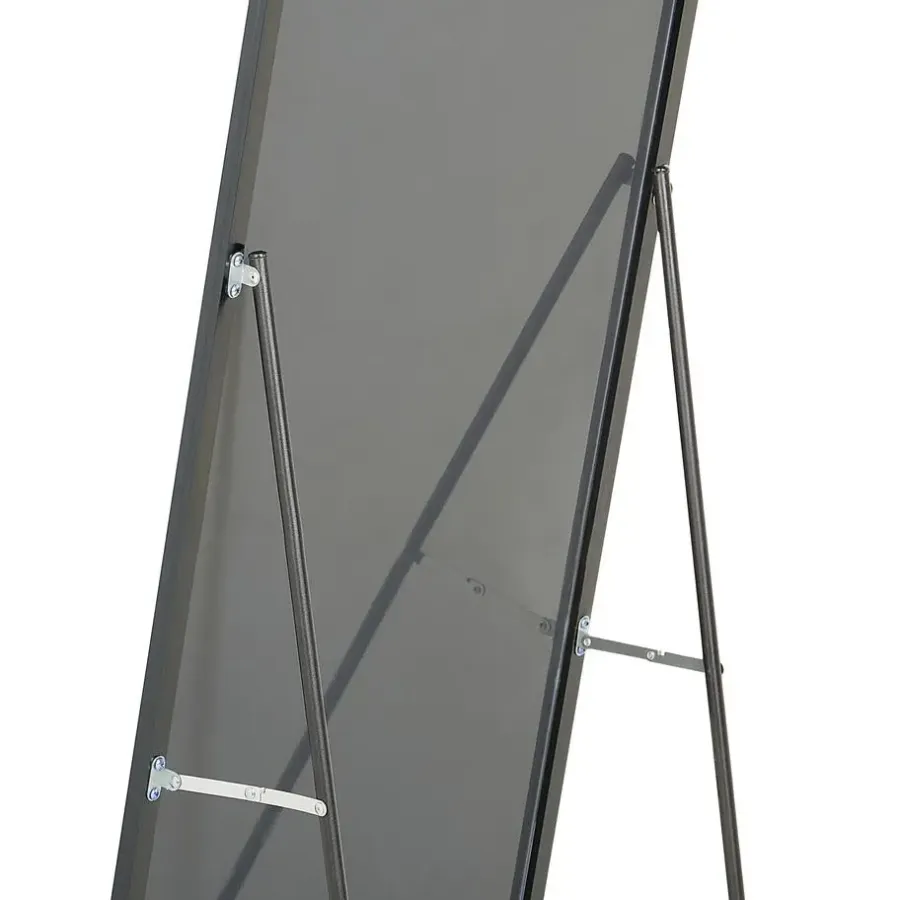 Beliani BEAUVAIS - Wandspiegel - Zwart - Aluminium