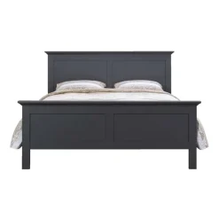 2-Persoons Bedden-Leen Bakker Bed Amber - antraciet - 140x200 cm