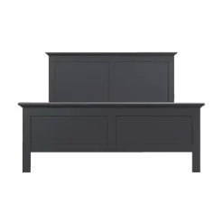 2-Persoons Bedden-Leen Bakker Bed Amber - antraciet - 140x200 cm
