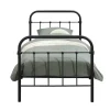 1-Persoons Bedden-Leen Bakker Bed Anne - mat antraciet - 90x200 cm